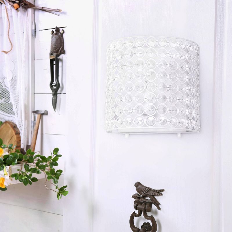 1-Light 8" Modern Contemporary Crystal and Metal Wall Sconce - Lalia Home, 3 of 10