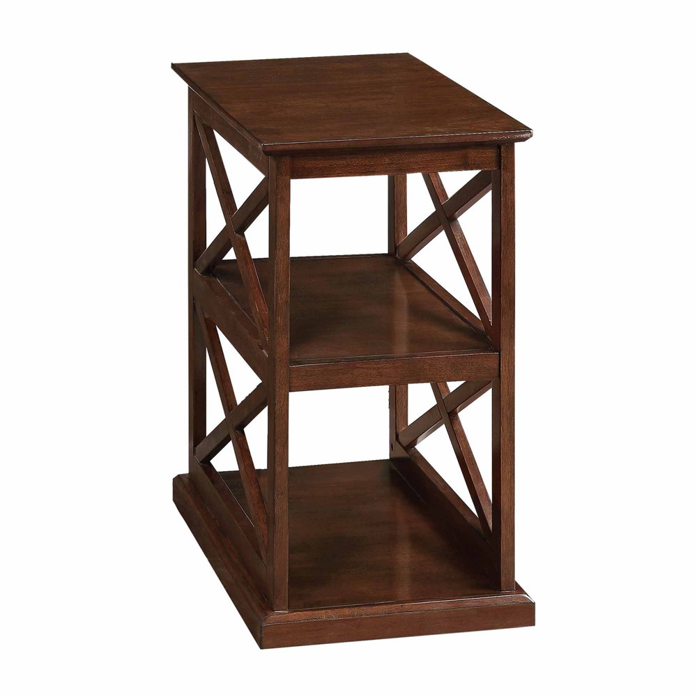 Photos - Dining Table Coventry Chairside End Table with Shelves Espresso - Breighton Home