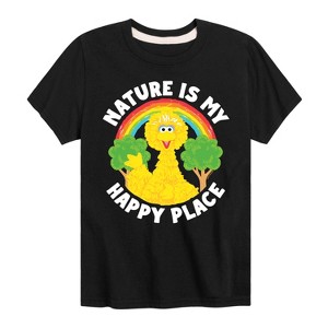 Boys' - Sesame Street - Nature Is My Happy Place Short Sleeve Graphic T-Shirt - 1 of 4