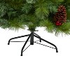 6ft. Mixed Pine Artificial Christmas Tree with Pine Cones, Berries and 350 Clear LED Lights – Elegant Holiday X-Mas Tree - 4 of 4