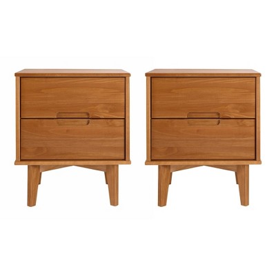 Mid-Century Modern Wood Nightstand - Saracina Home