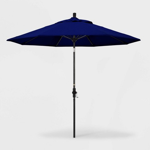 9 Sun Master Patio Umbrella Collar Tilt Crank Lift Sunbrella True Blue California Umbrella Target