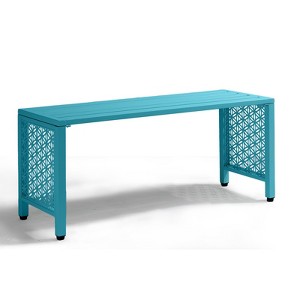 Karl Home | 39.3-Inch Patio Metal Bench - 1 of 4