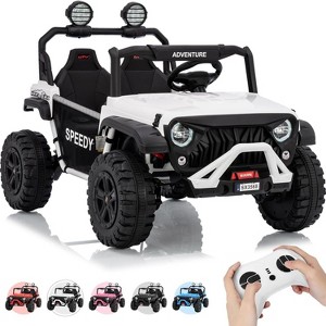 2 Seater Ride on Car for Kids, 24V Ride on Toy, Fast 4.97MPH Truck, 4WD Kids Electric Vehicles with Remote Control, Spring Suspension - 1 of 4