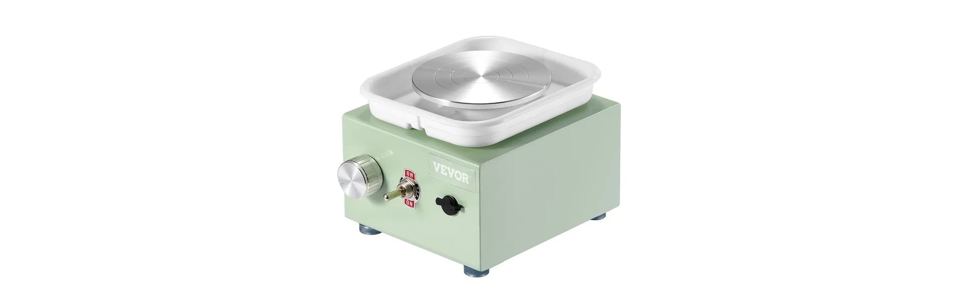 Mini Pottery Wheel Electric Ceramic Wheel Machine 0-320RPM Speed Green