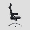 Techni Mobili Essential Ergonomic Office Chair with Headrest and Lumbar Support Black - 3 of 4