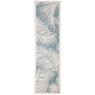 Liora Manne Carmel  Indoor/Outdoor Rug  Aqua..