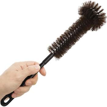 IMPRESA Garbage Disposal Brush with Extra Long Handle, Eliminates Residue & Build Up, Keeps Your Kitchen Sink Drain Spotless, 15" x 4",  Black