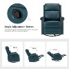 Irene 30.5" Wide Genuine Leather Manual Recliner with Rolled Arms | ARTFUL LIVING DESIGN - 4 of 4