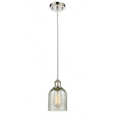 Caledonia - 1 Light Cord Hung Mini Pendant In Industrial Style-10 Inches Tall and 5 Inches Wide