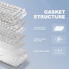 YUNZII X75 82 Key Hot Swappable Mechanical Keyboard with Transparent Keycaps, Gasket Mount 75 Keyboard, RGB Backlit Custom Gaming Keyboard - 4 of 4