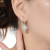 Guili Square Drop Earrings in Sterling Silver with Clear CZ, Rhodium, Gold & Rose Gold Plating – Modern Sparkle with Geometric Elegance - 4 of 4