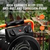 VEVOR Greenhouse Heater,1500W Fast Heating with Overheat Protection,2-Speed Setting Small Grow Tent Heater,Electric Portable Heater Fan,Black&Orange - 4 of 4