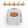 The Juniper Shop SmileyWorld Pumpkin Face Checkered Youth Long Sleeve Tee - 2 of 4