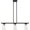 Livex Lighting Cityview 3 - Light Chandelier in  Black/Brushed Nickel - 4 of 4