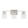 Capital Lighting Burke 3 - Light Vanity in  Brushed Nickel - 3 of 4