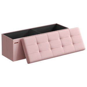 SONGMICS Storage Ottoman Bench Ottoman with Storage Footstool Hold up to 660 lb for Bedroom Living Room - 1 of 4