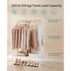 SONGMICS Clothes Rack Clothing Rack with Shelves Double Rod Clothes Rack with 6 Hooks Clothes Storage and Display for Living Room Bedroom - 3 of 4