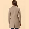 INSPIRE CHIC Women's Notched Lapel Single Breasted Outwear Fall coat - 4 of 4