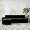 NicBex Modular Sectional Sofa,L-Shape Velvet Couch with Ottoman for Living Room,Apartment,Office - 2 of 4