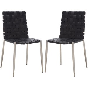 Rayne Woven Dining Chair (Set of 2) - DCH3006 - Safavieh - 1 of 4