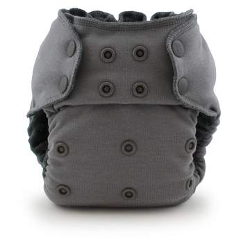 Kanga Care Ecoposh OBV (Organic viscose of Bamboo Velour) One Size Adjustable Pocket Fitted Cloth Diaper | Glacier Gray