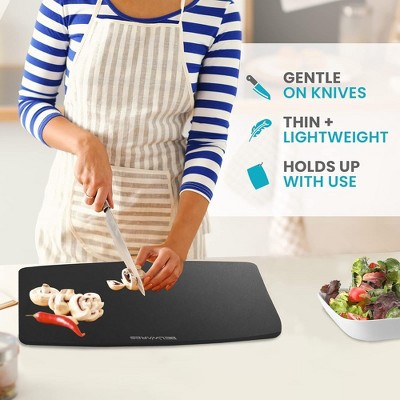Large Black Composite Wood Dishwasher Safe Cutting Board