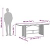 vidaXL Garden Table Black PE rattan, powder-coated steel, tempered glass - 4 of 4