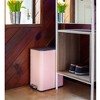 QUALIAZERO 2.6 GAL/10L, SLIM SHAPE, STAINLESS STEEL STEP-ON CAN, WITH SOFT CLOSE LID, ROSE PINK FINISH - 3 of 4