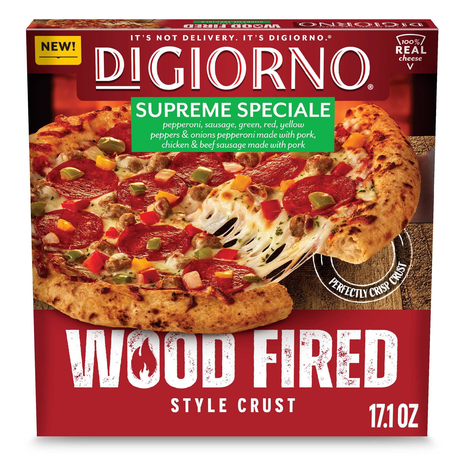 DiGiorno Wood Fired Supreme Frozen Pizza - 17.1oz