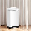 Trash Can, 8 Gallon (30L) Trash Bin with Lid and Inner Bucket, Stainless Steel Garbage Can, Soft Close - 2 of 3