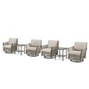Buenhomino Outdoor PE Wicker Patio Furniture Sets – Swivel Chairs, Sofas, Ottomans & Tables with Weather-Resistant Cushions - 3 of 4