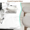 71" / 78" Rectangular Dining Table for 6-8 with Wave Irregular Edge and Metal Frame Waterproof Scratch-Resistant, Versatile for Dining/Work/Study - 4 of 4