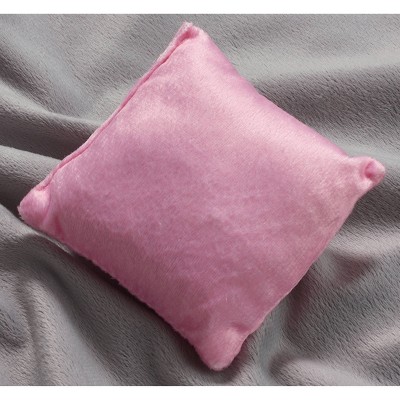 Silver Triple Doll Bunk Bed with Pink Star Bedding and Ladder