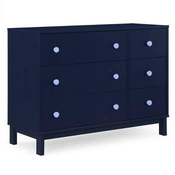 BabyGap by Delta Children Legacy 6 Drawer Dresser with Interlocking Drawers - Navy/Light Blue