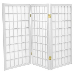 3 ft. Tall Window Pane Shoji Screen (3 Panels) - Oriental Furniture - 1 of 1