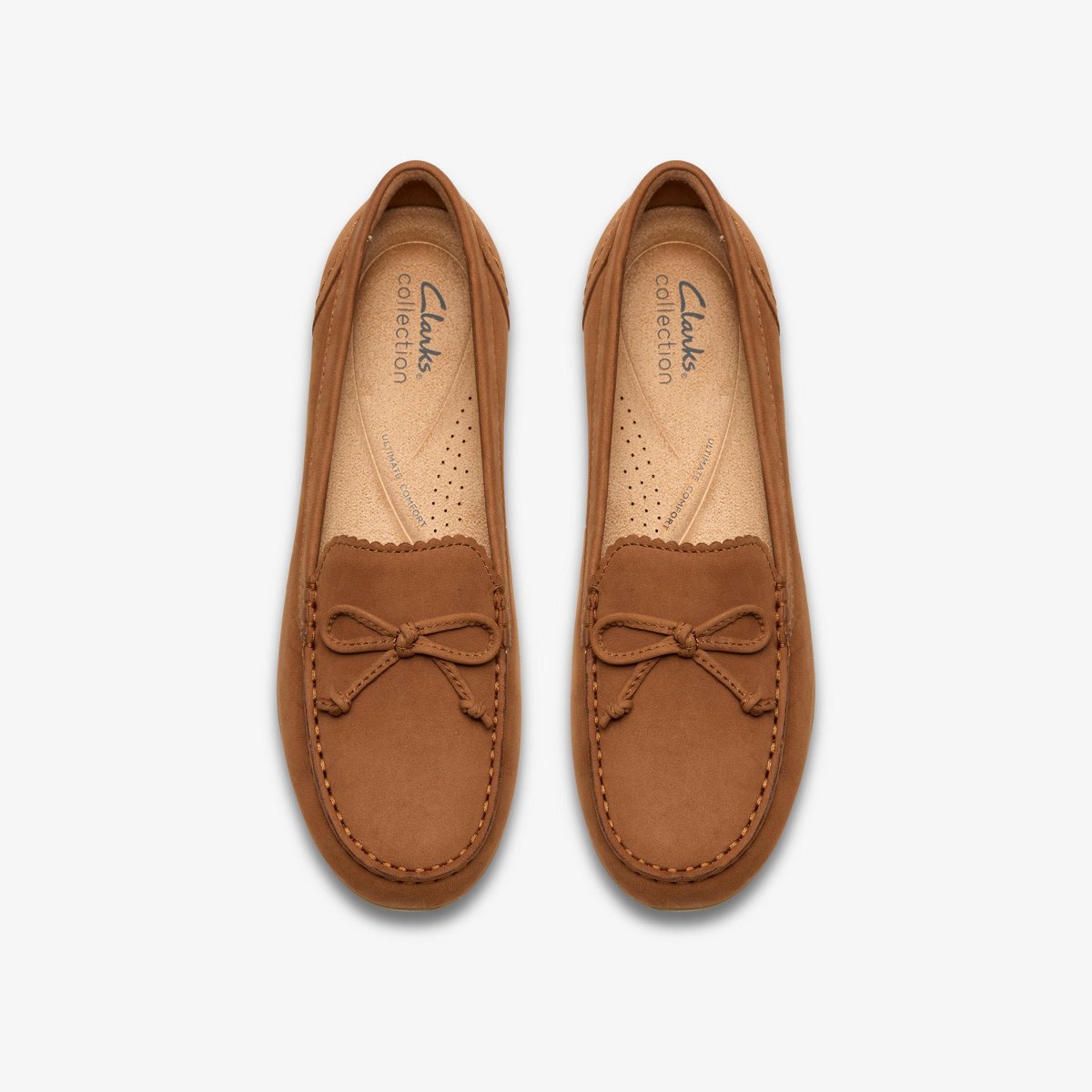 Обувь Clarks Womens Elliotte Sail Tan Nubuck Shoes 11 Wide — фото 6
