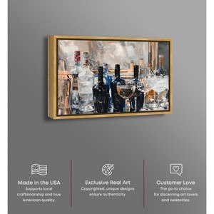 Notoriart Countertop Drinks Bar Cart Art For Men Framed - 1 of 4
