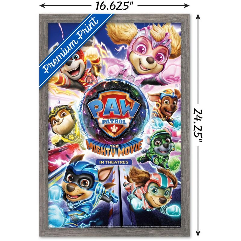 Trends International Paw Patrol: The Mighty Movie - One Sheet Framed Wall Poster Prints, 3 of 7