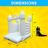 Pogo Bounce House Crossover Inflatable Bounce House with Blower, White Wedding - 2 of 4