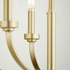 Quorum Lighting Reyes 5 - Light Chandelier in  Aged Brass - 3 of 4