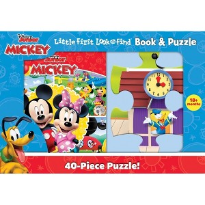 Disney Junior Mickey Mouse Clubhouse: Little First Look and Find Book & Puzzle - by  Pi Kids (Mixed Media Product) - 1 of 1