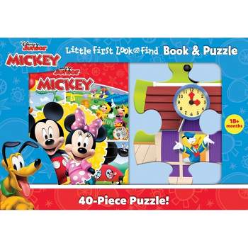 Disney Junior Mickey Mouse Clubhouse: Little First Look and Find Book & Puzzle - by  Pi Kids (Mixed Media Product)