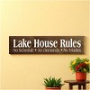 Slickblue Lake Life Wall Decor – Rustic Lake House Rules Wood Sign – Cottage Vibe Wall Accent 9x36, 10 Color Options - 2 of 3