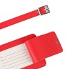 Unique Bargains Identifiers Bag Name Address ID Suitcase PU Leather Label Travel Luggage Tag - 3 of 4