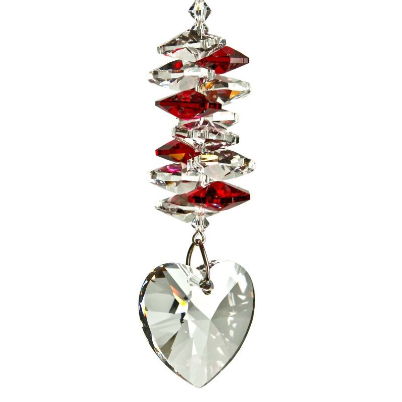 Woodstock Wind Chimes Woodstock Rainbow Makers Collection, Crystal Heart Cascade, 4'' Crystal Suncatcher, 1 of 7