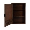 Kate & Laurel All Things Decor 20"x30" Mezzeta Bathroom Cabinet with Mirror Brown - 4 of 4