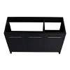 SEVOBAL Bathroom Storage Cabinets Freestanding Vanity With Soft Close Doors And Modern Storage for Homes, Black, 46.88"*17.94"*30.31" - 2 of 4