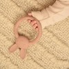 Silicone Baby Bunny Teething Toys - Cute Animal Shaped Teething Relief for 0-6 Months, Easy to Clean Teether Ring - Newborn Essentials - 4 of 4