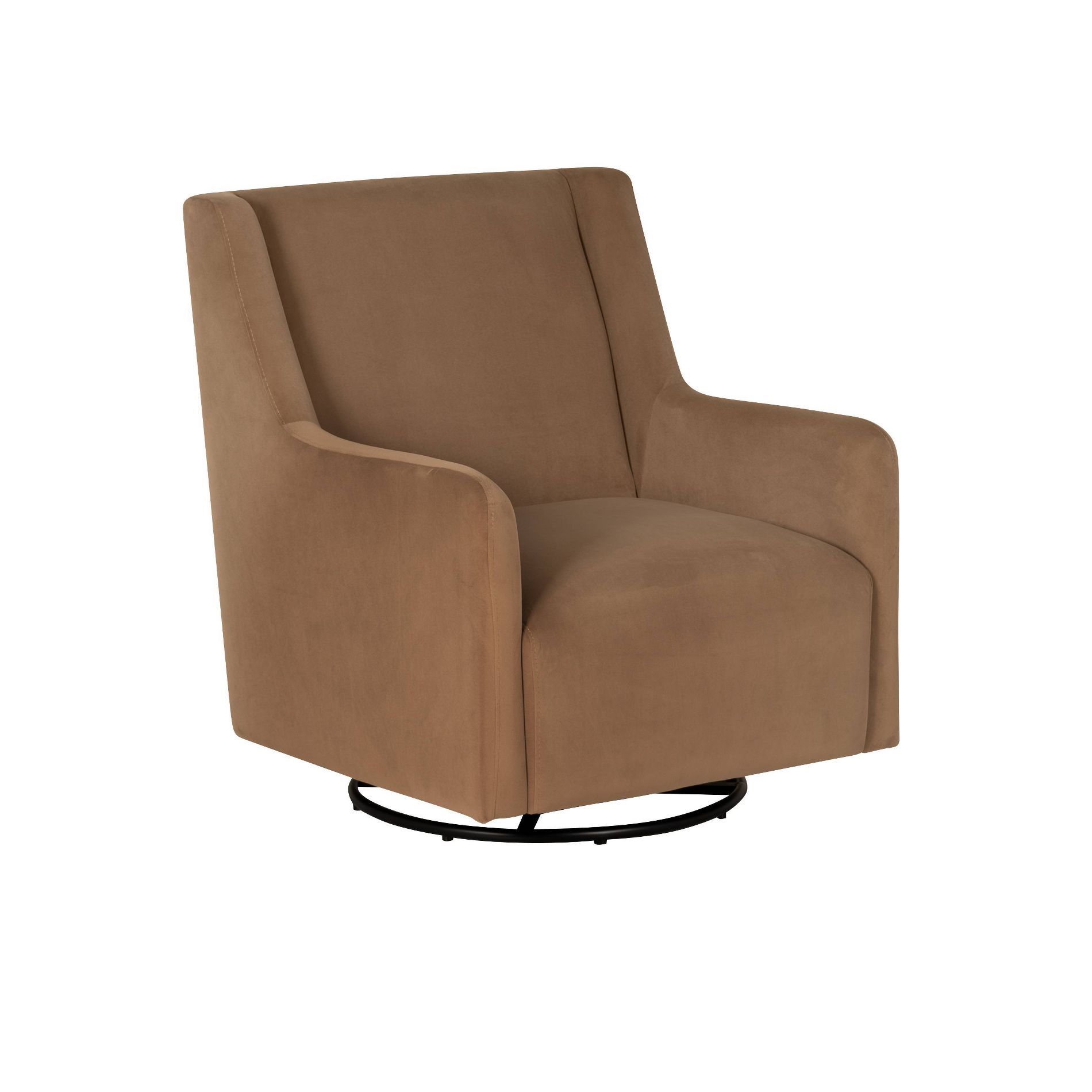 Linon Dorian Swivel Rocker Chair Brown